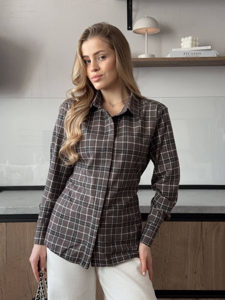 Рубашка женская из фланели 42-44, 44-46 (2цв) "STYLE HOUSE" недорого от прямого поставщика Rin4942--431v фото