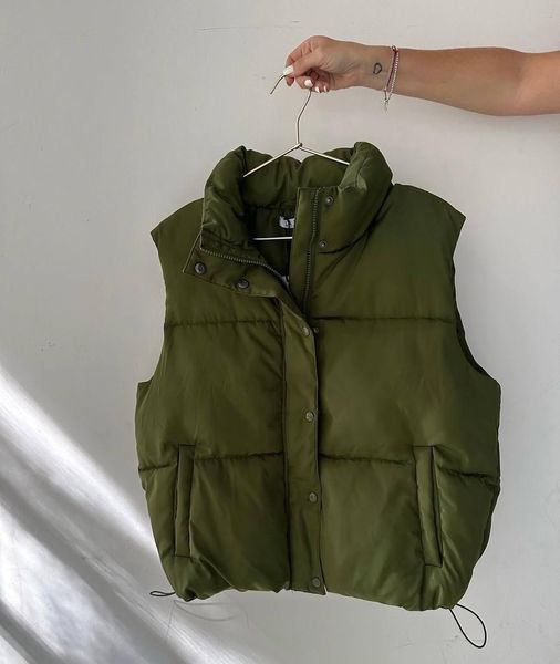 Жилетка на затяжках плащевка на синтепоне 200 50-52, 54-56 (4цв) "PapaFashion" от прямого поставщика Razg6260-4322r_батал фото