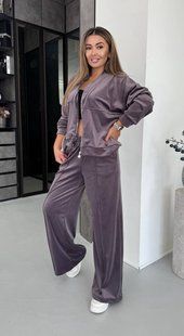 Костюм женский из велюра на трикотажной основе 42-44, 46-48, 50-52 (7цв) "CAPRIZZ MODA" недорого от прямого поставщика SIN811-3067_зара_v фото