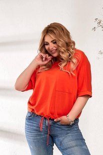 Свитшот женский с карманом впереди двунить 58-60,62-64 (2цв) "LEVMODA" недорого от прямого поставщика Rin2331-465a/2 фото