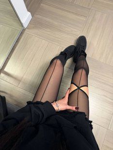 Колготки женские из стрейч-сетки р.40-42, 46-48 (1цв) "ANNVER" недорого от прямого поставщика RIN4958-572b фото