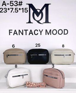 Сумка-клатч женская эко-кожа на молнии с ремешком 23*7,5*15 см. (5 цв.) "FANTACY MOOD" от прямого поставщика GU3625-A-53i фото