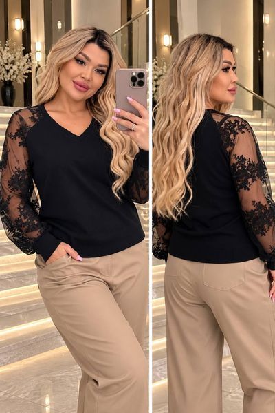 Жіноча кофточка з ангори королівської 46-50, 52-56, 58-60 (3кол) "MISS" недорого від прямого постачальника Sin1488-456v фото