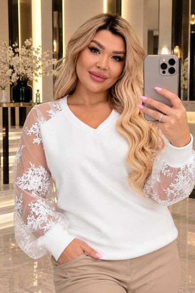 Жіноча кофточка з ангори королівської 46-50, 52-56, 58-60 (3кол) "MISS" недорого від прямого постачальника Sin1488-456v фото