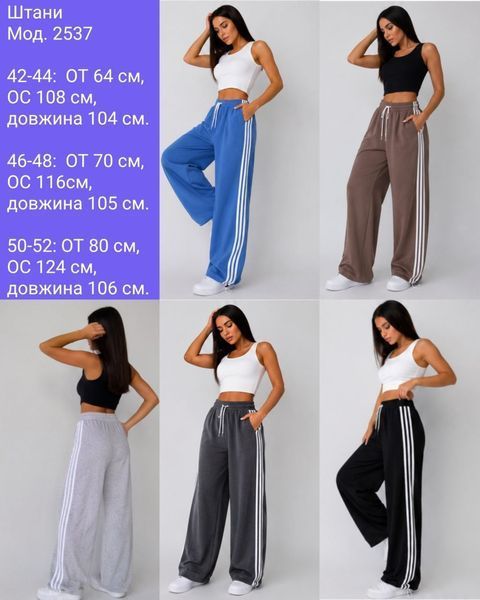 Спортивні штани жіночі з трьома лампасами 42-44, 46-48, 50-52 (5кол) "ASSORTI" недорого від прямого постачальника AV4662-2537_лампасы_v фото