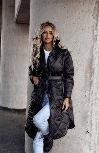 Куртка женская стеганная с поясом 42-44,46-48,50-52,54-56 (4цв) "LARA-4" недорого от поставщика Razg802-41872t фото