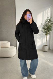 Куртка женская из плащевки с высоким воротником и объемным капюшоном XL, XXL "BONJOUR" недорого от прямого поставщика RIN1551-К2330v фото