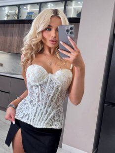 Корсет жіночий з мережива S, M "ASPERAMO" недорого від прямого постачальника Rin1545-6496v фото
