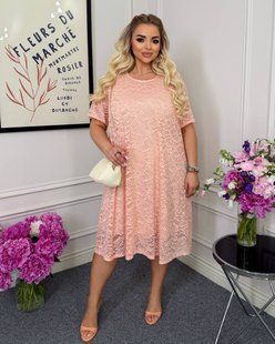Платье женское из гипюра на подкладке 48-50, 52-54, 56-58 (3цв) "MADAME" недорого от прямого поставщика RIN2330-207v фото