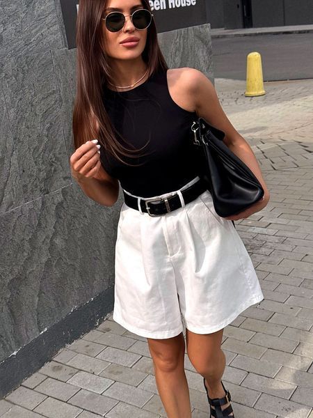 Шорти жіночі з льону S, M, L "LUSY" недорого від прямого постачальника Rin847-1234v фото