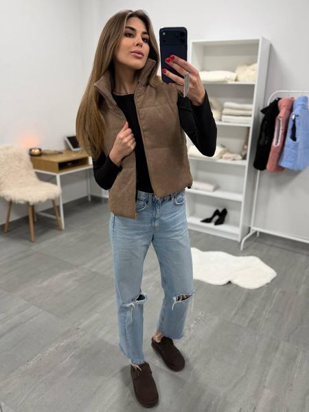 Жилетка жіноча вельветова 42-46 (4кол) "Papafashion " недорого від прямого постачальника Razg6260-4202a фото