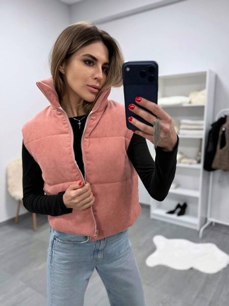 Жилетка жіноча вельветова 42-46 (4кол) "Papafashion " недорого від прямого постачальника Razg6260-4202a фото