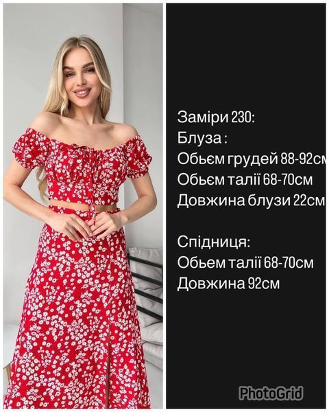 Костюм 2-ка жіночий топ + спідниця принт 42-44,42-46 (2кв) "MATRESHKA" від прямого постачальника Rin1557-230a фото