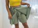 Шорты-женские с резинкой на задней части 50-52, 54-56, 58-60 (3цв) "LEVMODA" недорого от прямого поставщика Rin2331-8870_ябл_гол_мят_v фото 9