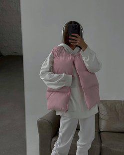 Жилетка жіноча плащівка на синтепоні 42-44;46-48 (4кв) "PapaFashion" від прямого постачальника Razg6260-4040r фото