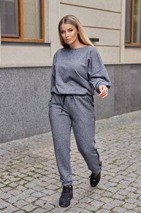 Спортивный костюм женский из трехнитки петля с лампасом 44, 45, 50-52, 54-56 "LARA" недорого от прямого поставщика Razg4413-15435v фото