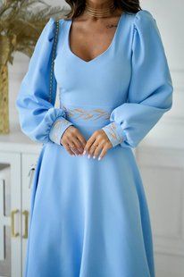 Женское платье с вышивкой S, M, L, XL (3цв) "TIVARDO" от прямого поставщика 2PLGU768-7559y фото