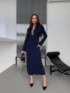 Платье-поло женское из трикотажа 42-46 (5цв) "OPTSHOP" недорого от прямого поставщика RIN1553-8022_платье_v фото