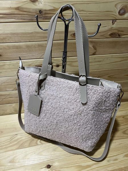 Cумка женская с ручками меховая Тедди 28*38*29*10 см. (4 цв.) "STYLE BOX" от прямого поставщика GU3614-1793i_1 фото