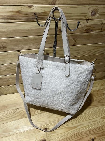 Cумка женская с ручками меховая Тедди 28*38*29*10 см. (4 цв.) "STYLE BOX" от прямого поставщика GU3614-1793i_1 фото