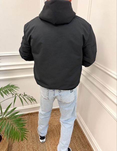 Бомбер мужской из плащевки с двойным капюшоном M-L, L-XL, XL-XXL "BELYAKOVA" недорого от прямого поставщика SIN1517-009v фото