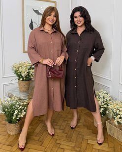 Сорочка-сукня жіноча з льону шліфованого 46-50, 52-56, 58-60 (4кол) "LUXE STYLE" недорого від прямого постачальника Rin2317-049v фото