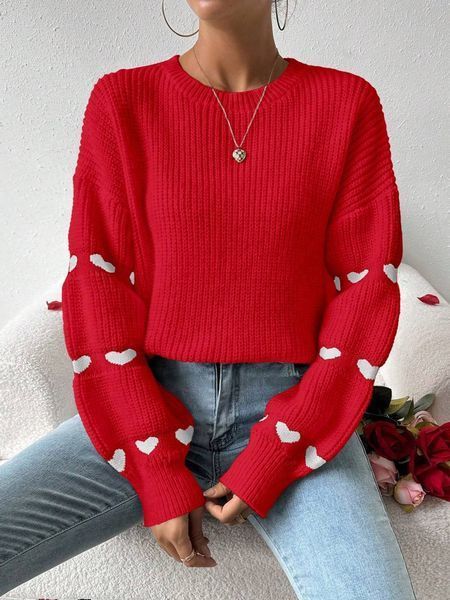 Светр жіночий молодіжний Сердечка oversize 42-46 (3 цв.) "OSIPOVA" недорого від прямого постачальника Rin4962-147t фото