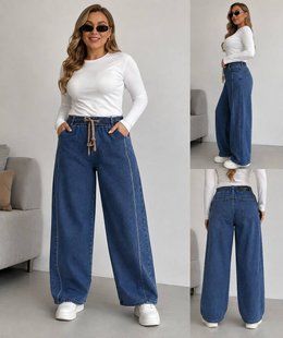 Джинсы женские baggy на меху 48-50, 52-54, 54-56, 58-60 "SALMA" недорого от прямого поставщика 2PLGU1438-609v фото