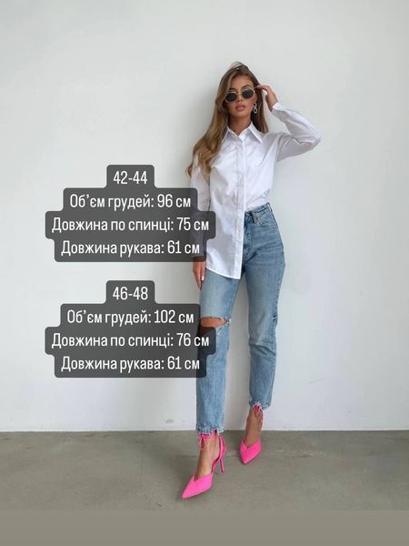 Рубашка женская коттоновая 42-44,46-48 "MINIMALIST" недорого от прямого поставщика RIN4934-050t фото
