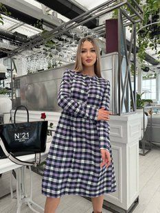 Плаття жіноче картате котон із байкою 42-44,46-48 "TasaShop" від постачальника 2PLBEG1397-392/5t_3 фото
