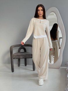 Костюм 2-ка женский универсальный из двухнитки 42-46 (2цв) "OLGA" недорого от прямого поставщика 2PLGU1463-657v фото