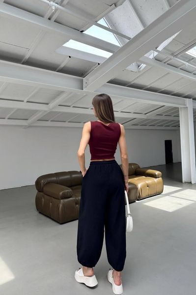 Штаны freesize из муслина 50-54 (3цв) "POSMITNUY" недорого от прямого поставщика RAZG6220-1753_батал_v фото