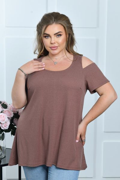 Туника женская из трикотажа-рубчик 48-50, 52-54, 56-58, 60-62, 64-66 (7цв) "FILAT" недорого от прямого поставщика RAZG6240-3834v фото