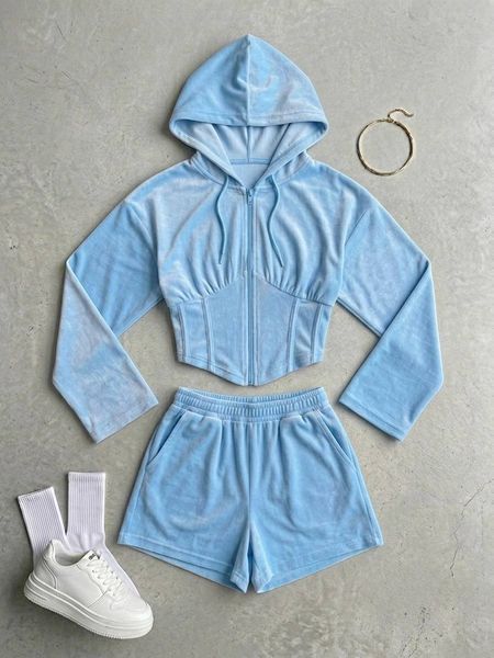 Костюм женский из велюра 42, 44, 46, 48 (4цв) "MIA BRAND" недорого от прямого поставщика SIN817-355v фото