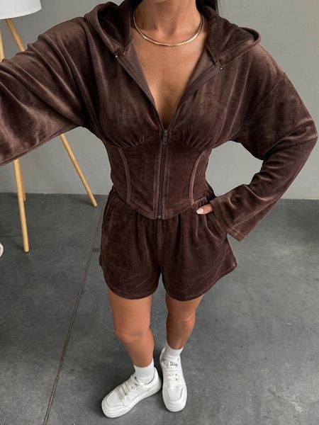 Костюм женский из велюра 42, 44, 46, 48 (4цв) "MIA BRAND" недорого от прямого поставщика SIN817-355v фото