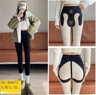 Женские утеплённые легинсы с орнаментом и высокой посадкой M, L, XL "LADY" недорого от прямого поставщика AV866-9975v фото