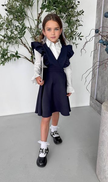 Сукня шкільна з костюмки барбі 116, 122, 128, 134, 140 (3кол) "CAPRIZZ MODA" недорого від прямого постачальника Rin2501-010v фото