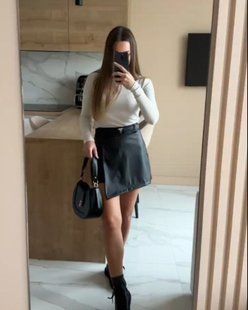 Юбка-шорты женская эко кожа 42-44, 46-48, 50-52, 54-56 "MILANO LOOK" от прямого поставщика RIN4935-604t фото