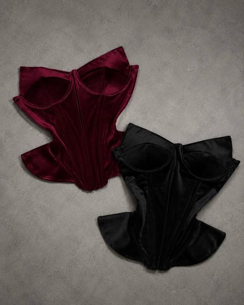 Корсет женский из оксамита, с чашками 42-44, 46-48 (3цв) "MOOD" недорого от прямого поставщика Sin1492-1187v фото