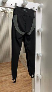 Лосины женские без утепления с штрипками из гладкой ткани S-M, L-XL, XXL-XXXL, XXS-XS "LADY" недорого от прямого поставщика AV866-D17-1v фото