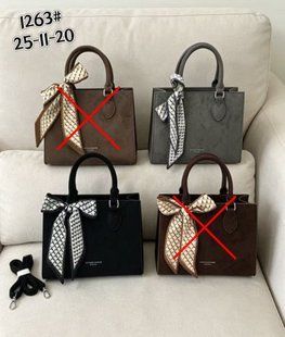 Женская сумка тоут с декоративным платком 25*11*20 см (2цв) "MARCO" недорого от прямого поставщика GU3509-1263v фото