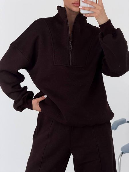 Костюм женский из трехнитки на флисе ONE SIZE (3цв) "RUSNAK" недорого от прямого поставщика APR19-671v фото