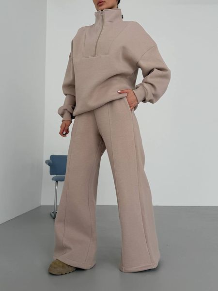 Костюм женский из трехнитки на флисе ONE SIZE (3цв) "RUSNAK" недорого от прямого поставщика APR19-671v фото