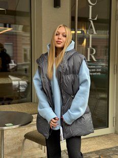 Жіноча утеплена стьобана жилетка з плащівки ONE SIZE (4кол) "ELEVENSET" недорого від прямого постачальника Sin2047-2025v фото