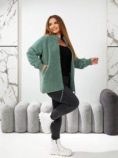 Женский кардиган из альпаки с меховой отделкой 48-56 "ALPAKA" недорого от прямого поставщика Av4666-922v фото