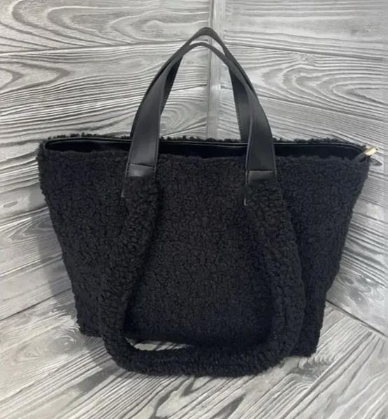 Cумка женская с ручками меховая Тедди 30*42*34*15 см. (2 цв.) "STYLE BOX" от прямого поставщика GU3614-1831i_1 фото