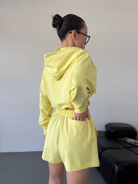 Костюм женский с шортами из двухнитки ONE SIZE (3цв) "IREN" недорого от прямого поставщика Rin842-0124v фото