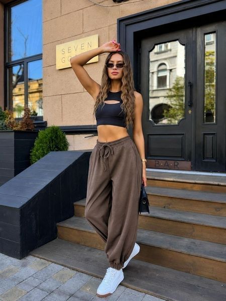Штаны-аладини женские из puma 42-44, 46-48 (5цв) "BONJOUR" недорого от прямого поставщика RIN1551-1655v фото