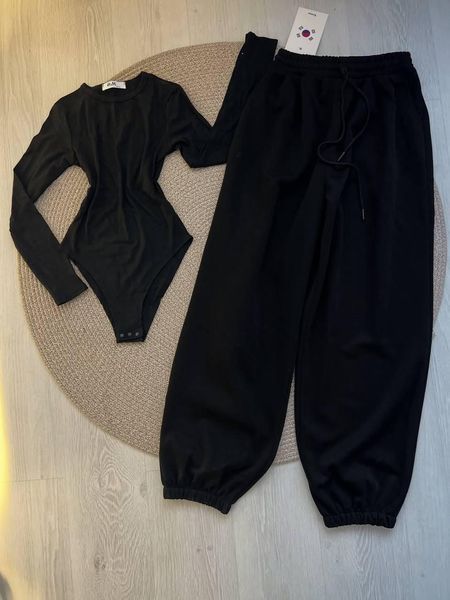 Спортивный костюм женский (боди+джоггеры) XS/S, M/L (5 цв.) "VIVID" от прямого поставщика 2PLGU1436-591i фото
