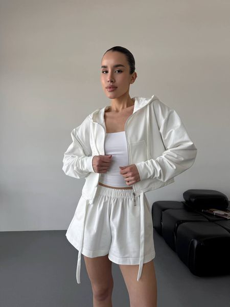 Костюм женский с шортами из двухнитки ONE SIZE (3цв) "IREN" недорого от прямого поставщика Rin842-0124v фото